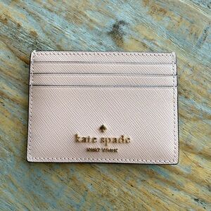 Kate Spade New York Blush Pink Saffiano Cardholder